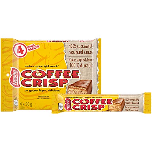 Product Cover Canada Candy Coffee Crisp Chocolate Bar 4 x 50gram Bars. Imported from Canada. (Basic)