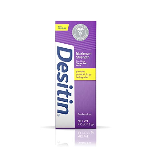 Product Cover Desitin Maximum Strength Baby Diaper Rash Cream with 40% Zinc Oxide for diaper rash Relief & Prevention, 4 oz