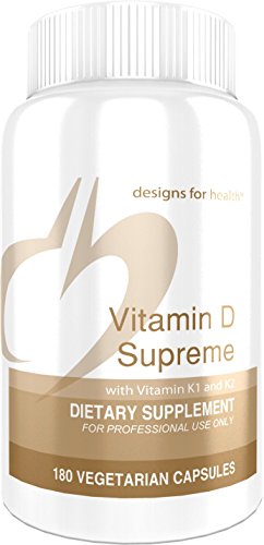 Product Cover Designs for Health Vitamin D Supreme - High Potency 5000 IU D3 with Vitamin K1 + K2 MK7 (180 Capsules)