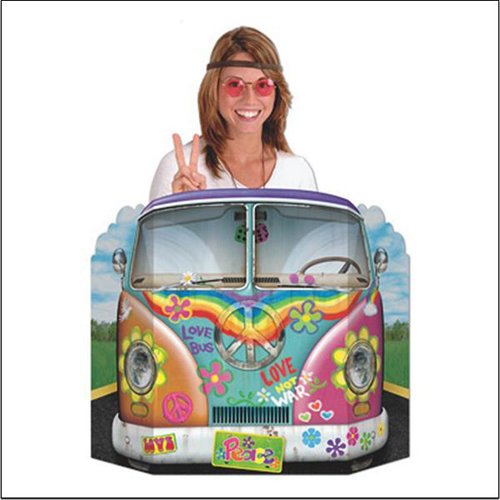 Product Cover Hippie Bus Photo Prop Party Accessory (1 count) (1/Pkg)
