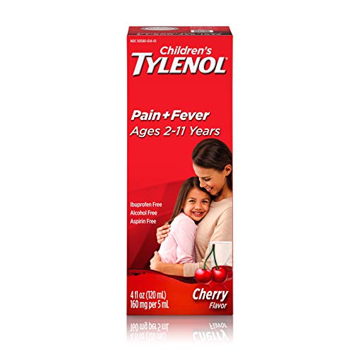 Product Cover Children's Tylenol Oral Suspension Medicine with Acetaminophen, Cherry, 4 fl. oz