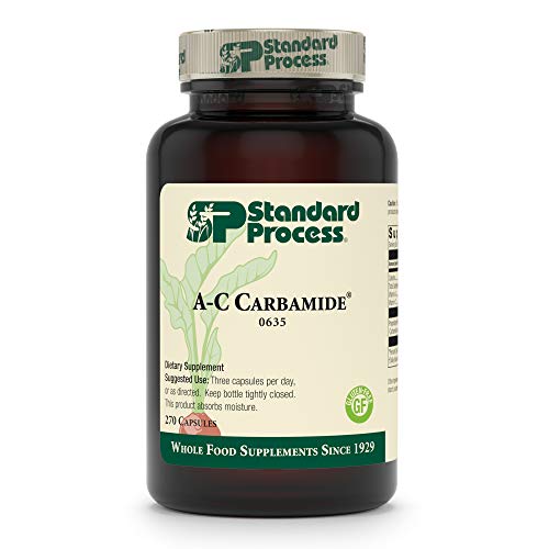 Product Cover Standard Process - A-C Carbamide - 1500 IU Vitamin A, 18mg Vitamin C, Gluten Free Supplement, Supports Healthy Urinary System, Fluid Transfer and Levels - 270 Capsules