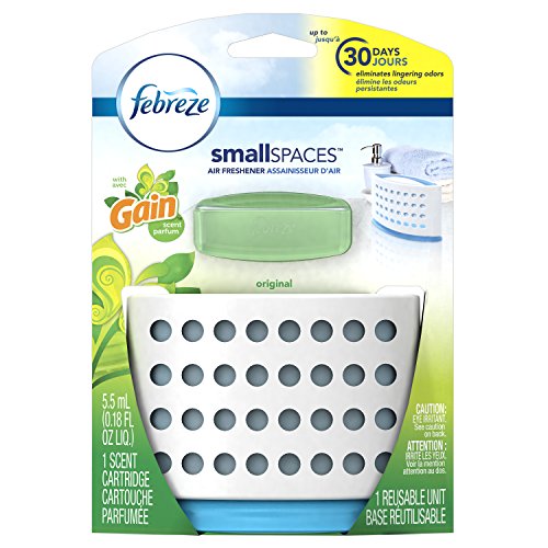 Product Cover Febreze SmallSpaces with Gain Original Scent Starter Kit Air Freshener, 0.18 oz