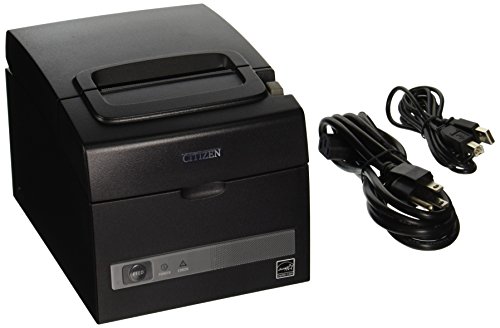 Product Cover Citizen America CT-S310II-U-BK CT-S310II Series Two-Color POS Thermal Printer with PNE Sensor, 160 mm/Sec Print Speed, USB/Serial Connection, Black