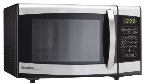 Product Cover Danby Designer 0.7 cu.ft. Countertop Microwave, Black/Stainless Steel