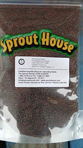Product Cover The Sprout House Certified Organic Non-GMO Sprouting Seeds Broccoli 1 Pound