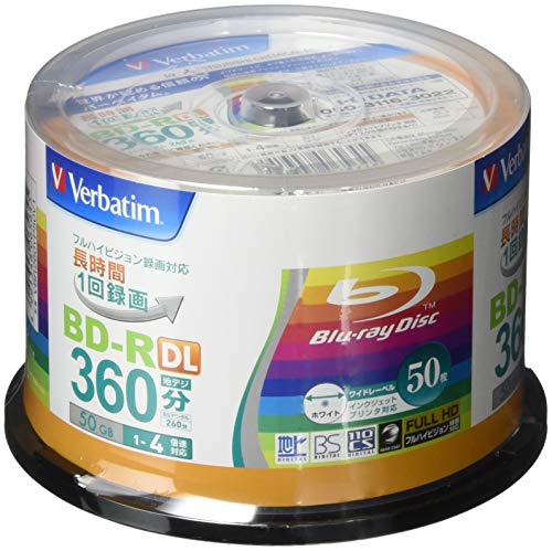 Product Cover Verbatim Blu-ray Disc 50 pcs Spindle - 50GB 4X BD-R DL - Inkjet Printable
