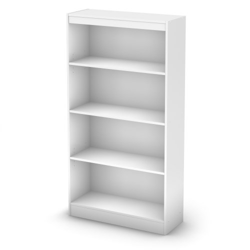 Product Cover South Shore 4-Shelf Storage Bookcase, Pure White