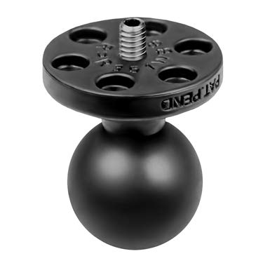 Product Cover Ram Mount 1-Inch Diameter Ball with 1/4-Inch-20 Stud for Cameras, Video and Camcorders (Black)