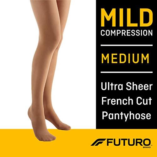 Product Cover Futuro Ultra Sheer Pantyhose for Women, Nude, Mild (8-15 mm/Hg)