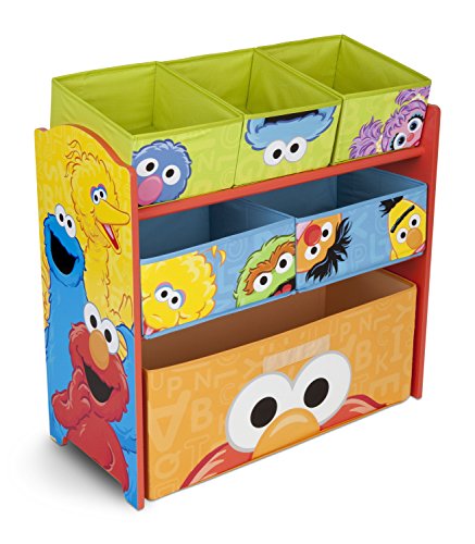 Product Cover Delta Children 6-Bin Toy Storage Organizer, Sesame Street