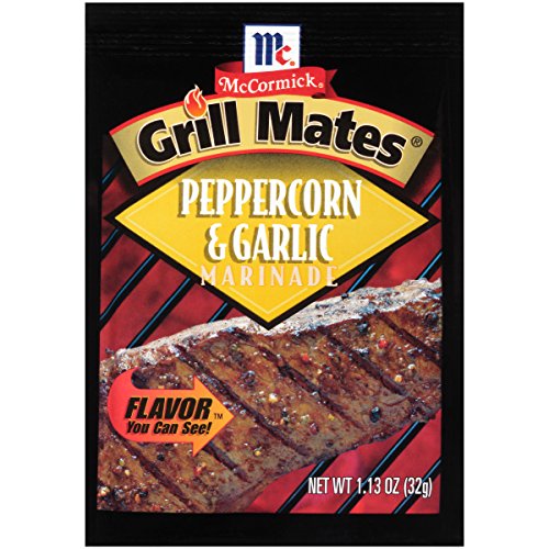 Product Cover McCormick Grill Mates Peppercorn & Garlic Marinade Mix, 1.13 oz (Pack of 12)