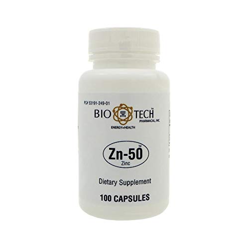 Product Cover Bio-Tech, Zn-50 Zinc Gluconate 50 mg 100 caps