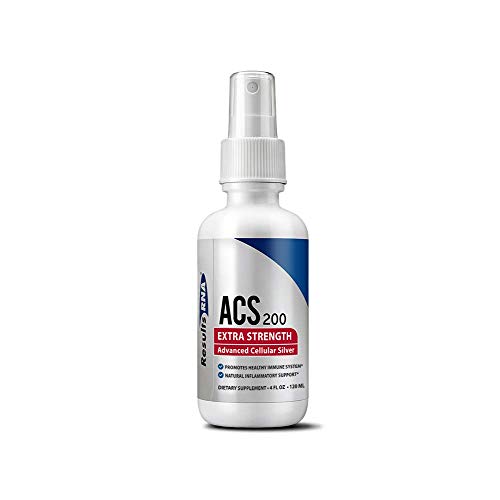 Product Cover Results RNA ACS 200 Extra Strength Colloidal Silver | 4 Ounce Spray Bottle - Advanced Cellular Silver For Highly Effective Immune System Support