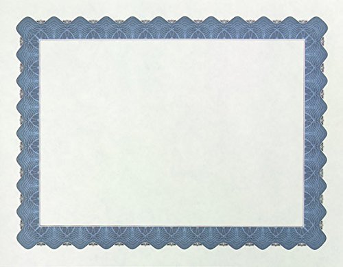 Product Cover Great Papers! Metallic Blue Border Certificate, 8.5