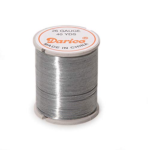 Product Cover Darice 28-Gauge Beading Wire, 40-Yard, Silver