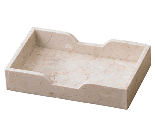 Product Cover Creative Home Natural Champagne Marble Rectangular Guest Towel Organizer Tray, 9.5