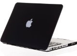 Product Cover Kuzy 13-inch Rubberized Hard Case See-Through Cover MacBook Pro 13.3 (Black)