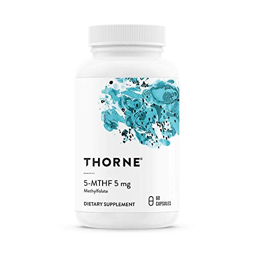 Product Cover Thorne Research - 5-MTHF 5 mg Folate - Active Vitamin B9 Folate Supplement - 60 Capsules
