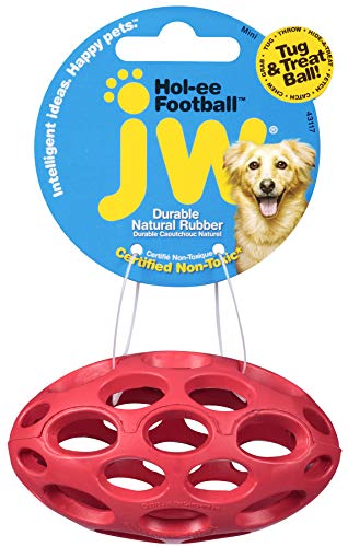 Product Cover JW Pet Company Mini Hol-ee Football Dog Toy, Colors Vary