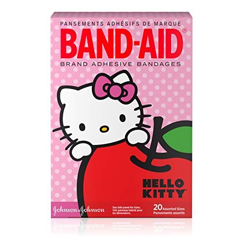 Product Cover Band-Aid Brand Adhesive Bandages for Minor Cuts, Hello Kitty Characters, Assorted Sizes, 20 ct (Pack of 3)