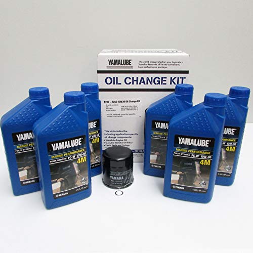 Product Cover OEM Yamaha Outboard F200~F250 10W30 Oil Change Kit LUB-MRNLG-KT-10