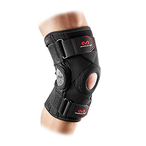 Product Cover Mcdavid 429X Knee Brace, Maximum Knee Support & Compression for Knee Stability, Patellar Tendon Support, Tendonitis Pain Relief, Ligament Support, Reduce Injury & Assist in Recovery for Men & Women, Sold as Single Units (1), LARGE