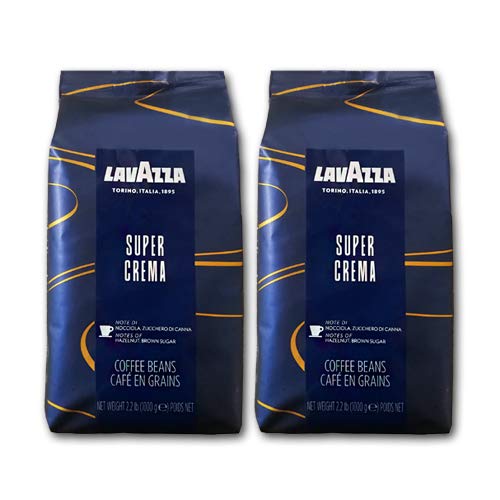 Product Cover Lavazza Super Crema Espresso Whole Bean Coffee, 2.2-pound Bag 2-pack