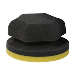 Product Cover Adam's Yellow Waxing Hex Grip Applicator - Applicator Detailing Tool for Wax, Glaze or Sealant Applications - Won't Scratch Paint & Auto Part Accessories - Washable & Reusable Ultra Soft Premium Foam