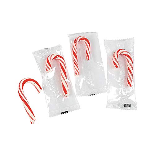 Product Cover Mini Candy Canes (100 Individual wrapped candies) Bulk Christmas Candy