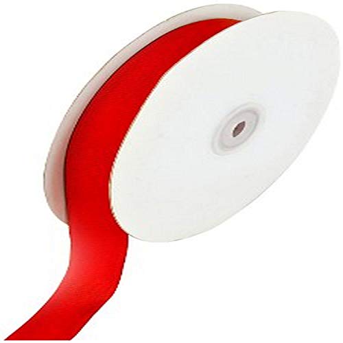 Product Cover Creative Ideas 50-Yard Solid Grosgrain Ribbon, 5/8-Inch, Red