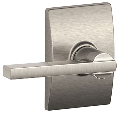 Product Cover Schlage F10 LAT 619 CEN Century Collection with Latitude Passage Lever, Satin Nickel
