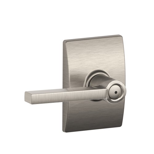 Product Cover Schlage F40LAT619CEN Century Collection Latitude Privacy Lever, Satin Nickel