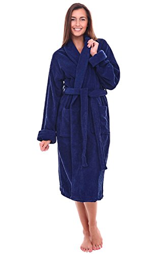 Product Cover Alexander Del Rossa Womens Turkish Terry Cloth Robe, Thick Bathrobe