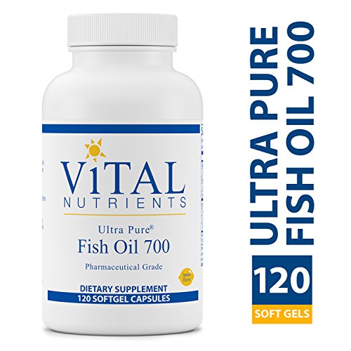 Product Cover Vital Nutrients - Ultra Pure Fish Oil 700 (Pharmaceutical Grade) - Hi-Potency Wild Caught Deep Sea Fish Oil, Cardiovascular Support with EPA and DHA - 120 Softgels per Bottle