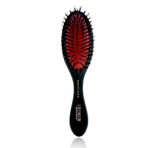 Product Cover Isinis Root Boar Bristles Pneumatic Hairbrush, 7 Rows, 7.1 Inches, Root Boar Bristles, Injected Black Handle, Window Packaging Model 33 57 30 83