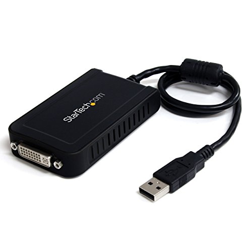 Product Cover StarTech.com USB to DVI Adapter - 1920x1200 - External Video & Graphics Card - Dual Monitor Display Adapter - Supports Windows (USB2DVIE3)