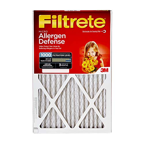 Product Cover Filtrete MPR 1000 16x25x1 AC Furnace Air Filter, Micro Allergen Defense, 4-Pack
