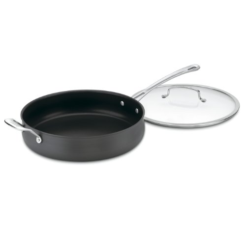 Product Cover Cuisinart 6433-30H Contour Hard Anodized 5-Quart Saute Pan with Helper Handle and Cover