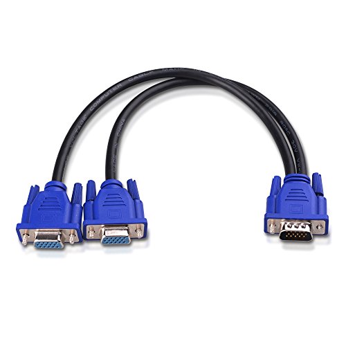 Product Cover Cable Matters VGA Splitter Cable (VGA Y Splitter) for Screen Duplication - 1 Foot