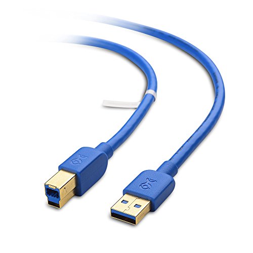 Product Cover Cable Matters USB 3.0 Cable (USB 3 Cable, USB 3.0 A to B Cable) in Blue 6 Feet