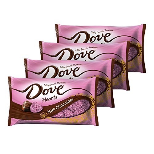 Product Cover DOVE PROMISES Valentine Milk Chocolate Candy Hearts 8.87-Ounce Bag (Pack of 4)