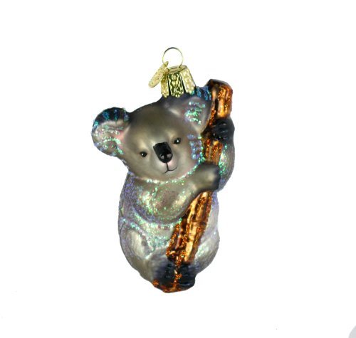 Product Cover Old World Christmas Wildlife Animals Glass Blown Ornaments for Christmas Tree,Koala Bear