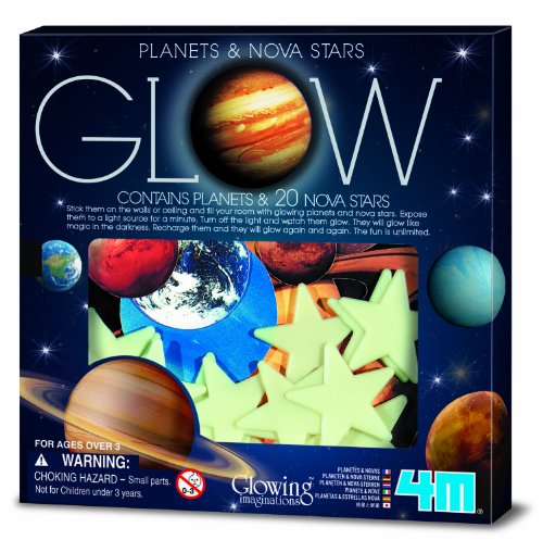 Product Cover 4M Glow Planets & Nova Stars - Astronomy Space Stem Toys Gift Room Décor For Kids & Teens, Boys & Girls