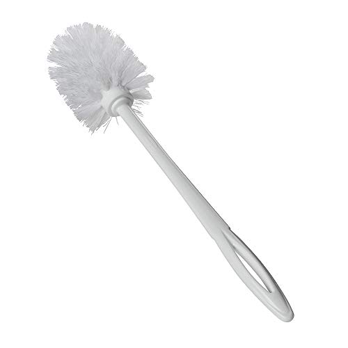 Product Cover Rubbermaid Commercial 14.5 Inch Toilet Bowl Brush, Plastic Handle, Polypropylene Fill, White (FG631000WHT)