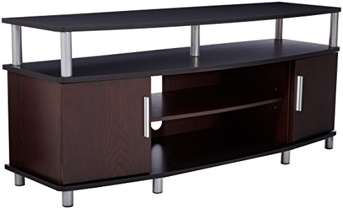 Product Cover Ameriwood Home Carson TV Stand for TVs up to 50 Inches Wide (Cherry/Black)