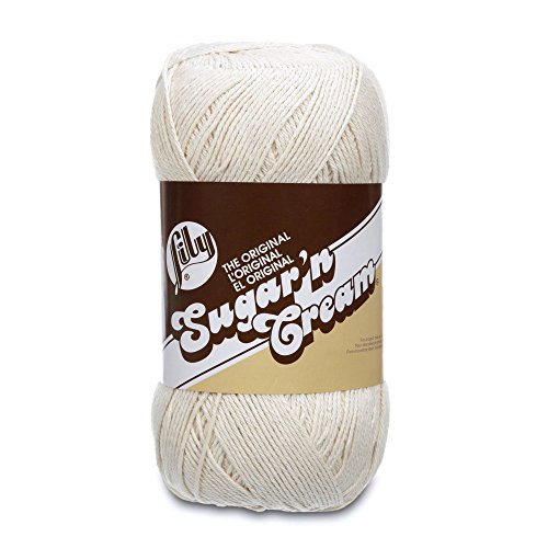 Product Cover Lily Sugar 'N Cream Big Ball Solids Yarn - (4) Medium Worsted Gauge 100% Cotton - 14 oz -   Off White  -  Machine Wash & Dry