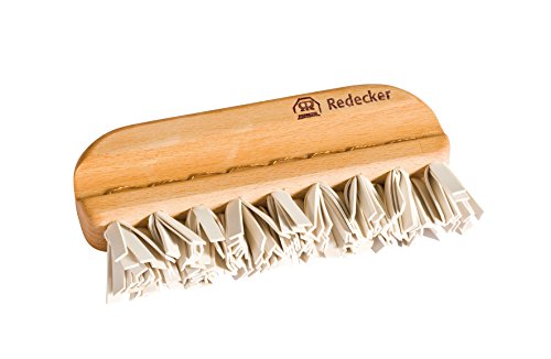 Product Cover Redecker Natural Lint Brush with Oiled Beechwood, 5-1/4 inches, Easy to Clean Rubber Bristles Effectively Attract and Trap Hair, Made in Germany