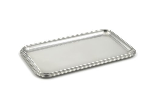 Product Cover StainlessLUX 75110 Brilliant Stainless Steel Small Rectangle Tray - Quality Serveware for Your Home