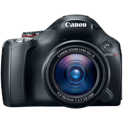 Product Cover Canon SX40 HS 12.1MP Digital Camera with 35x Wide Angle Optical Image Stabilized Zoom and 2.7-Inch Vari-Angle Wide LCD